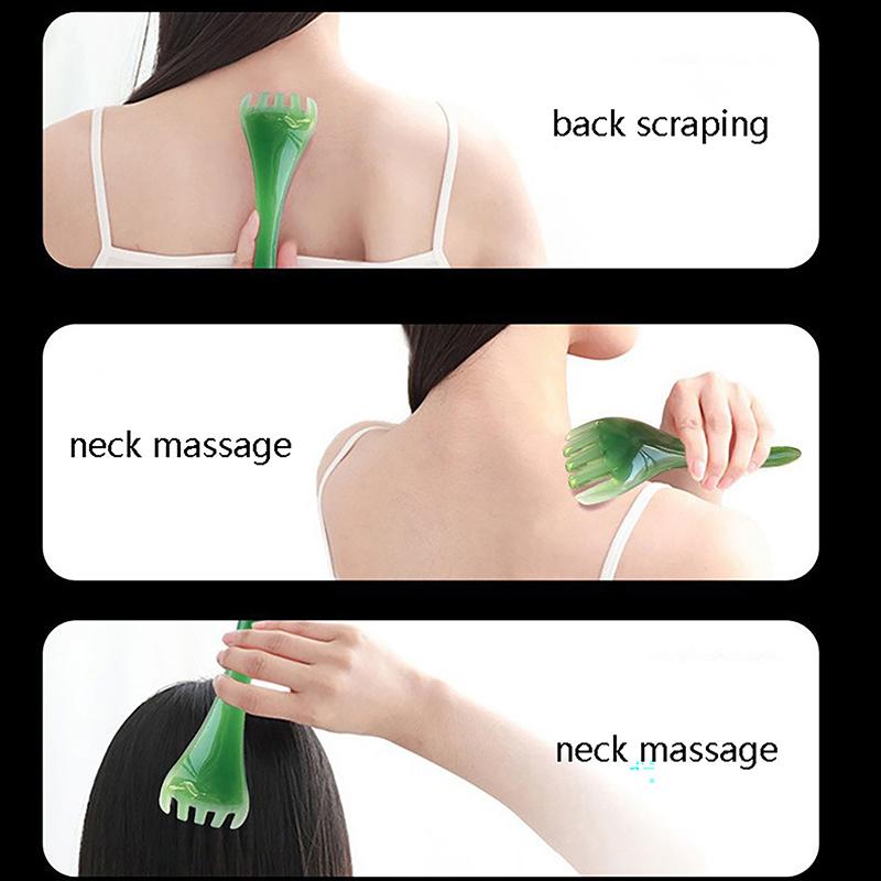 1Pc Scalp Gua Sha For Body Neck Leg Massage Head Massager Acupuncture Point Press Massage Tool