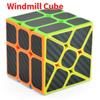 Carbon Fiber Cube Magic Cube Speed 2x2 3x3 4x4 5x5 Pyramid 223 233 Sq1 Skew Puzzle Rice Dumling Cubo Magico Toys For Children
