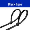 Black & White Self-Locking Nylon Cable Ties with National Standard Certification