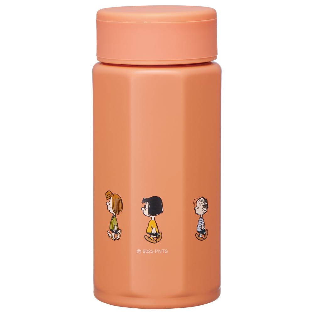 Skater Stainless Steel Mug Bottle, 350ml, Easy to Hold, Octagonal Shape, Insulated, SNOOPY Design, STO4-A