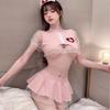 Sex Underwear Large Size Pink Sexy Nurse Uniform Cosplay Hollow Woman Free Passion Pure Desire Suit