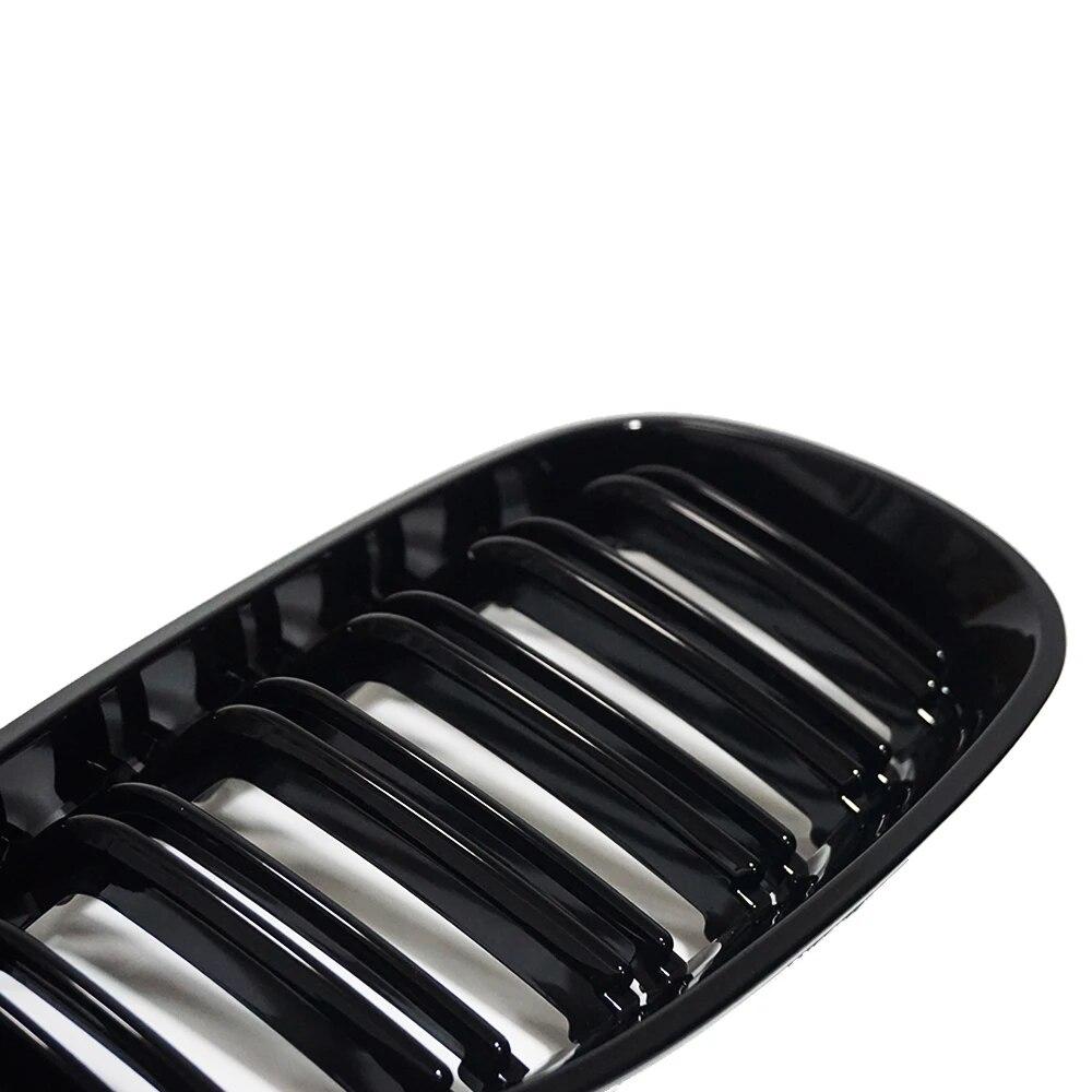 Car Front Kidney Grilles Racing Grill for BMW E60 E61 5 Series M5 520I 535I 550I 2004-2009 Dual Line Double Slat Auto Styling
