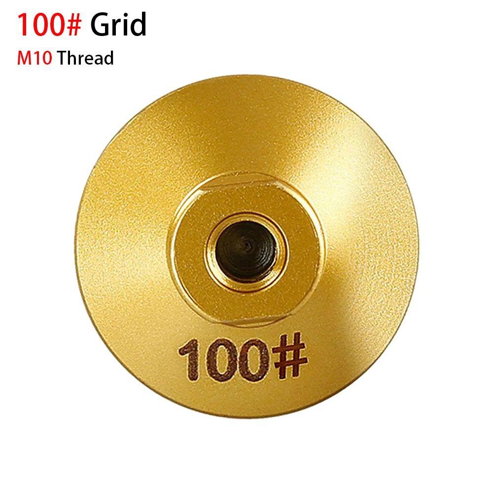 1 шт. Мрамор Кварц Гранит Булыжник Шлифовальная головка с припоем Шлифовальный абразивный плоский полировальный пад для сухого или мокрого использования 45/60/100#