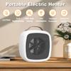 Fan Heater Portable Small Hot Air Blower 500W Heating Fan Fast Heating Lightweight Desktop Mini Space Heater for Home Office