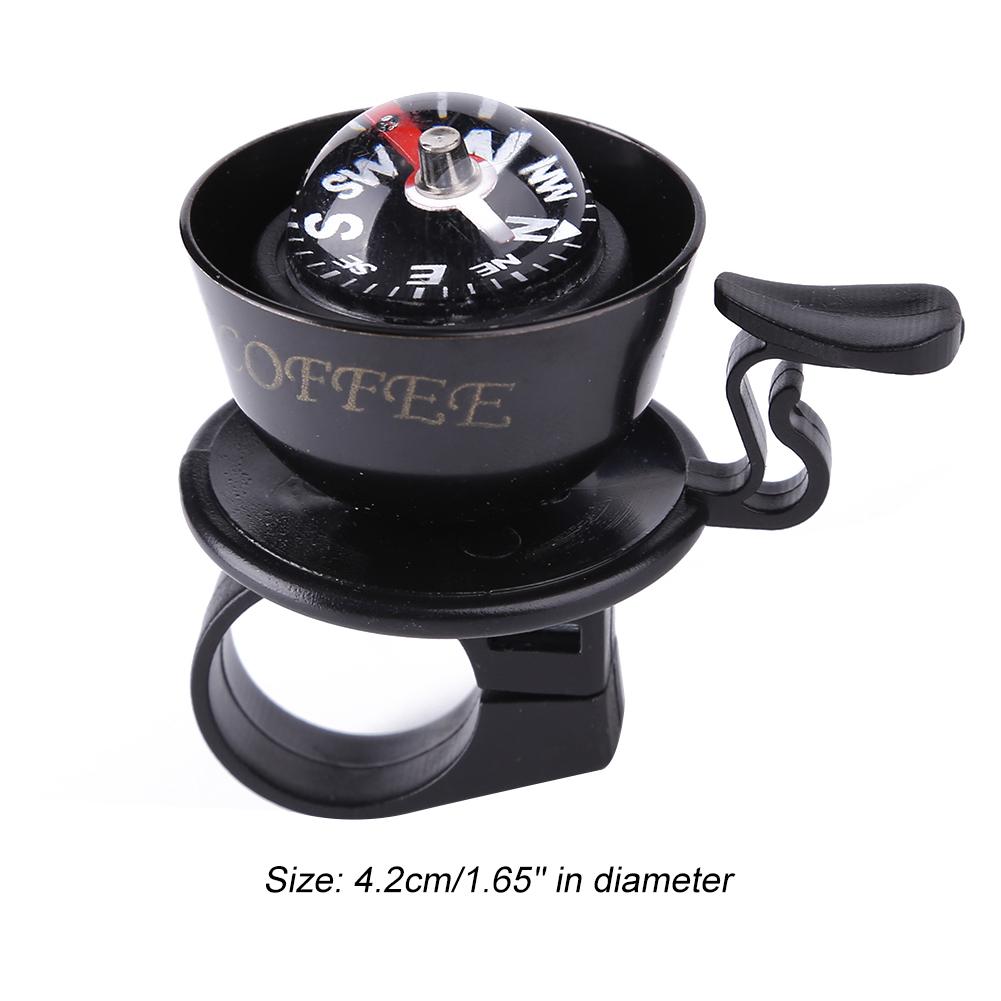 Bicycle Safety Cycling Handlebar Bell Compass Mountain MTB Road Bike Accessories