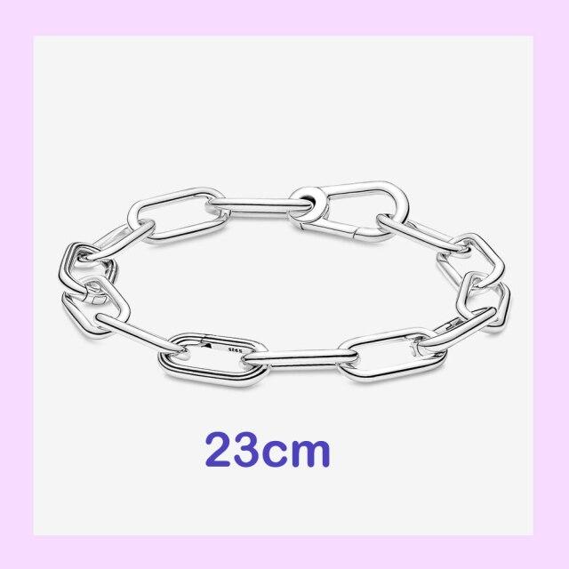 925 стерлингового серебра New Me кольцо бусина круглый соединитель шарм двойной Fit Me звено цепи жемчуг браслет ювелирные изделия