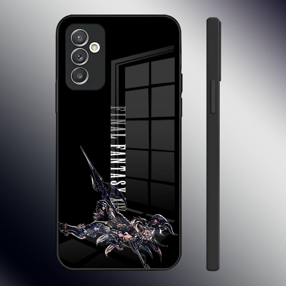 Чехол для телефона Final Fantasy для Samsung S24 Ultra S23 S22 S20 Fe S21 Plus A54 A34 A24 A53 A13 A16 Стеклянная задняя крышка