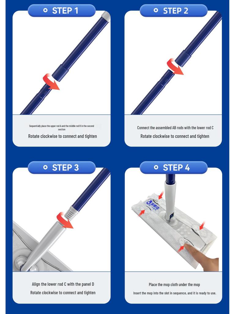 Одноразовые салфетки для швабры Baojia Jie – Бумажные салфетки для пылесоса, Стерилизующие влажные салфетки, Электростатическое удаление пыли для легкой уборки пола дома.