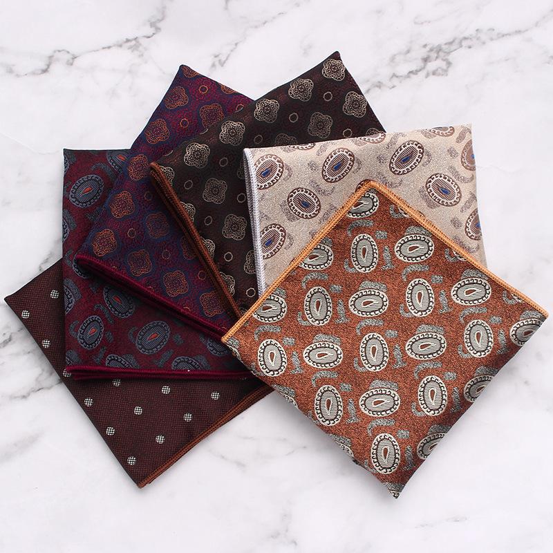 British Style Men'S Suit Pocket Towel Small Flower Type Business Retro Banquet Suit Small Square Scarf Chest Towel Handkerchief