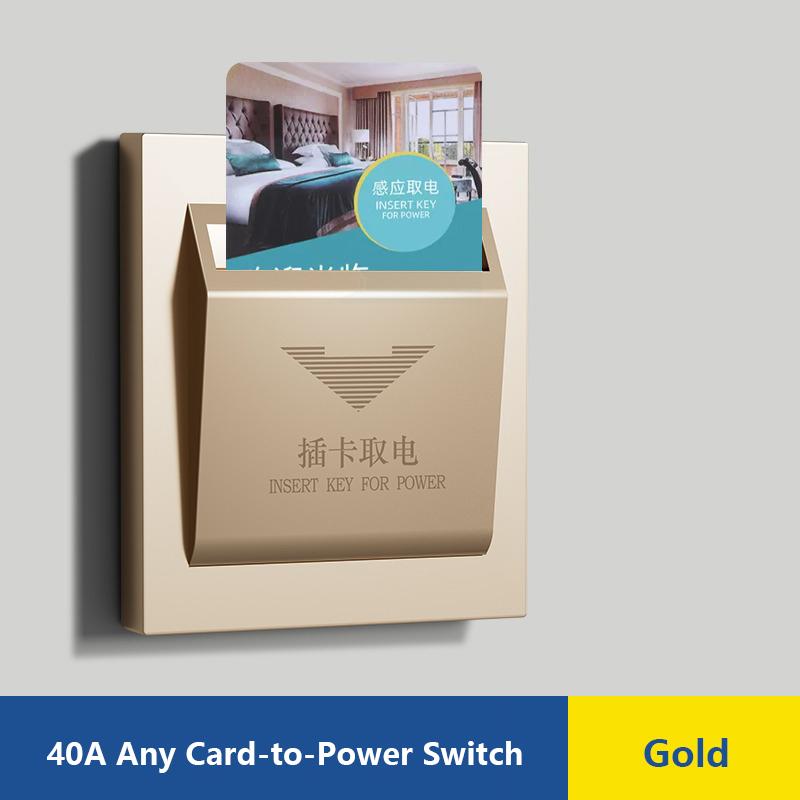 Белый гостиничный номер универсальный 40A карта энергосбережения выключатель электрический энергосберегающий настенный выключатель дверная карта