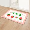 Strawberry Girl Heart Bathroom Absorbent Floor Mat Entry Door Mat Bedroom Door Mat Bathroom Non-Slip Foot Mat