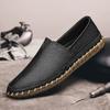 Fashion Genuine Leather Shoes for Men Casual Shoes Ultra-light Soft-Soled Mens Loafers Moccasins Breathable Comfort Flats Walking Shoes