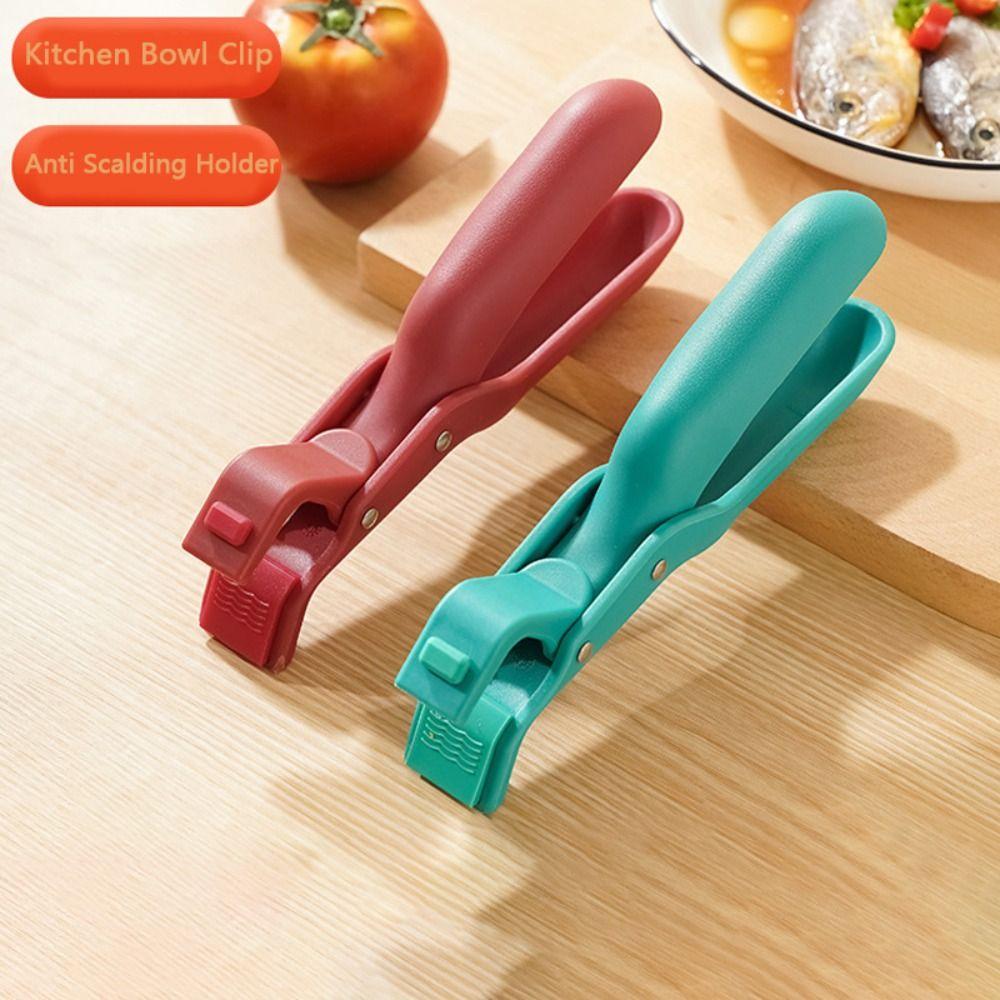 New Silicone Anti Scalding Clip Non-slip Gripper Anti Scalding Holder Durable Meal Bowls Tongs Kitchen Bowl Clip