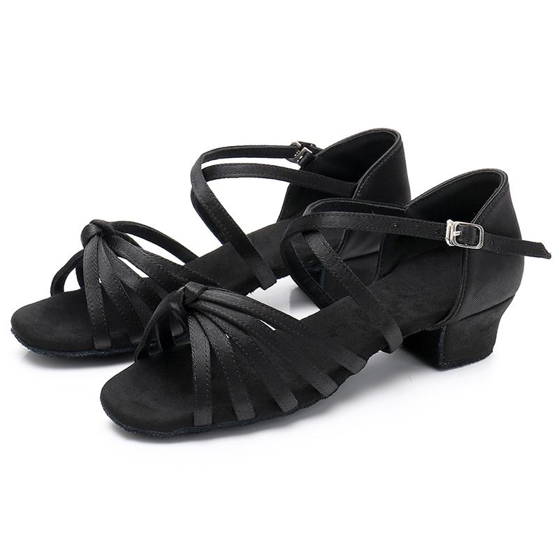 Туфли для латиноамериканских танцев 3,5 см для женщин девушек мягкая подошва низкий каблук туфли для бальных танцев сальса ча-ча