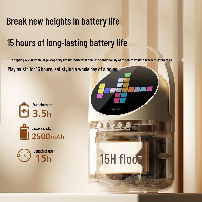 Philips TAS2508 Bluetooth Karaoke Speaker CN plug (adapter included) (CN version)
