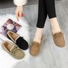 Winter Warm Shoes Fashion Low Top Flat Cotton Shoes Women Flats Casual Buckle Suede Comfort Platform Shoes