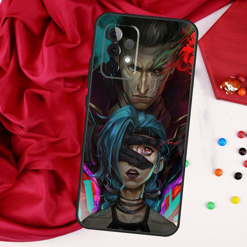 Чехол Jinx Arcane для Samsung Galaxy A26 A05 A06 A16 A54 A34 A14 A22 A32 A52 A55 A35 A15 A53 A13 A56 A36