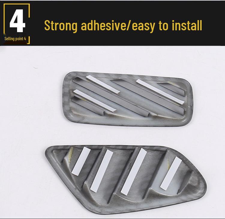 19 Q3 Маленькая накладка на вентиляционное отверстие, накладки-пайетки на воздуховод, защитные наклейки для центральной консоли кузова