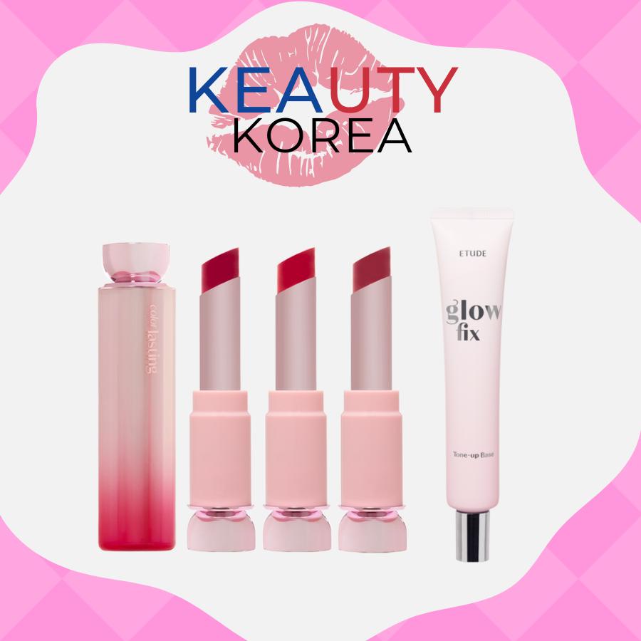 Etude Glow Fix Тональная база с эффектом сияния SPF 50+/PA++++ 30 мл + Стойкий глоу-стик для цвета 3,2 г