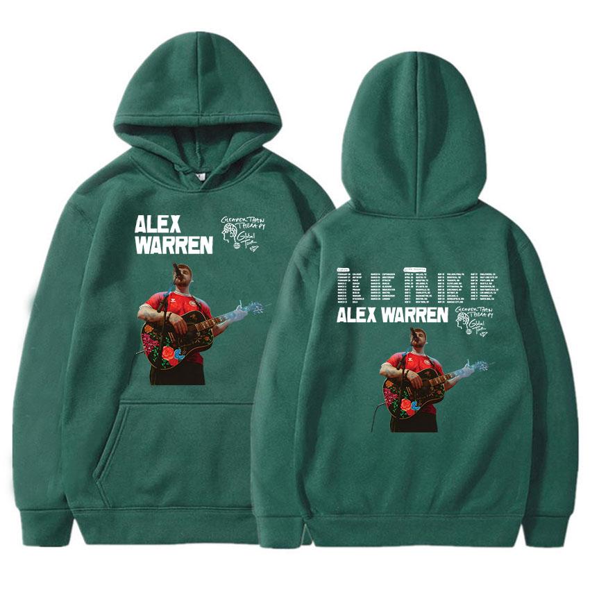 Худи Alex Warren Cheaper Than Therapy Tour 2025 с длинным рукавом для женщин и мужчин, толстовки с капюшоном, женские толстовки, одежда с принтом