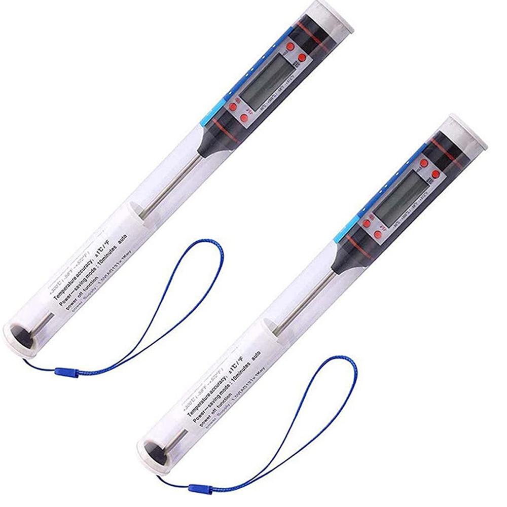 Новый профессиональный цифровой кухонный термометр для барбекю, воды, масла, приготовления мяса, пищевые термометры из нержавеющей стали 304, зондовые инструменты