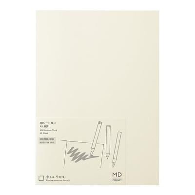 DESIGNPHIL MIDORI MD Плотный нелинованный блокнот A 15394006 - Премиальная японская канцелярия для творческого письма
