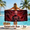 Custom Text Beach Towel, Soft Absorbent Swimming Multi-use TowelHellraiser Pinhead