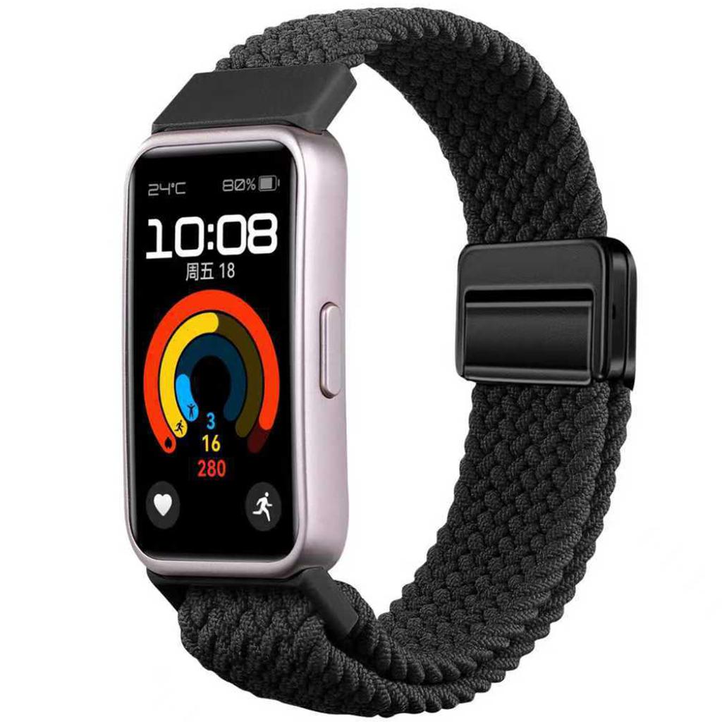 Нейлоновый ремешок для Huawei Band 10 9 8 Плетеный удобный Магнитная застежка Регулируемый ремешок для часов для Huanwei Band 10/9/8 Аксессуары