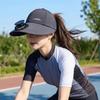 Rechargeable Solar Fan Hat Solid Color Sunshade Hat for 3.7V600mAh Seaside Vacation