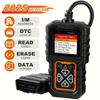 Автомобильный OBD2 сканер кодов Диагностический сканер Считыватель кодов Стереть код неисправности двигателя Считать код Стереть код Тест аккумулятора Индикатор Check Engine Может