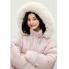 Женский пуховик Qiusui Yiren в милом стиле с капюшоном