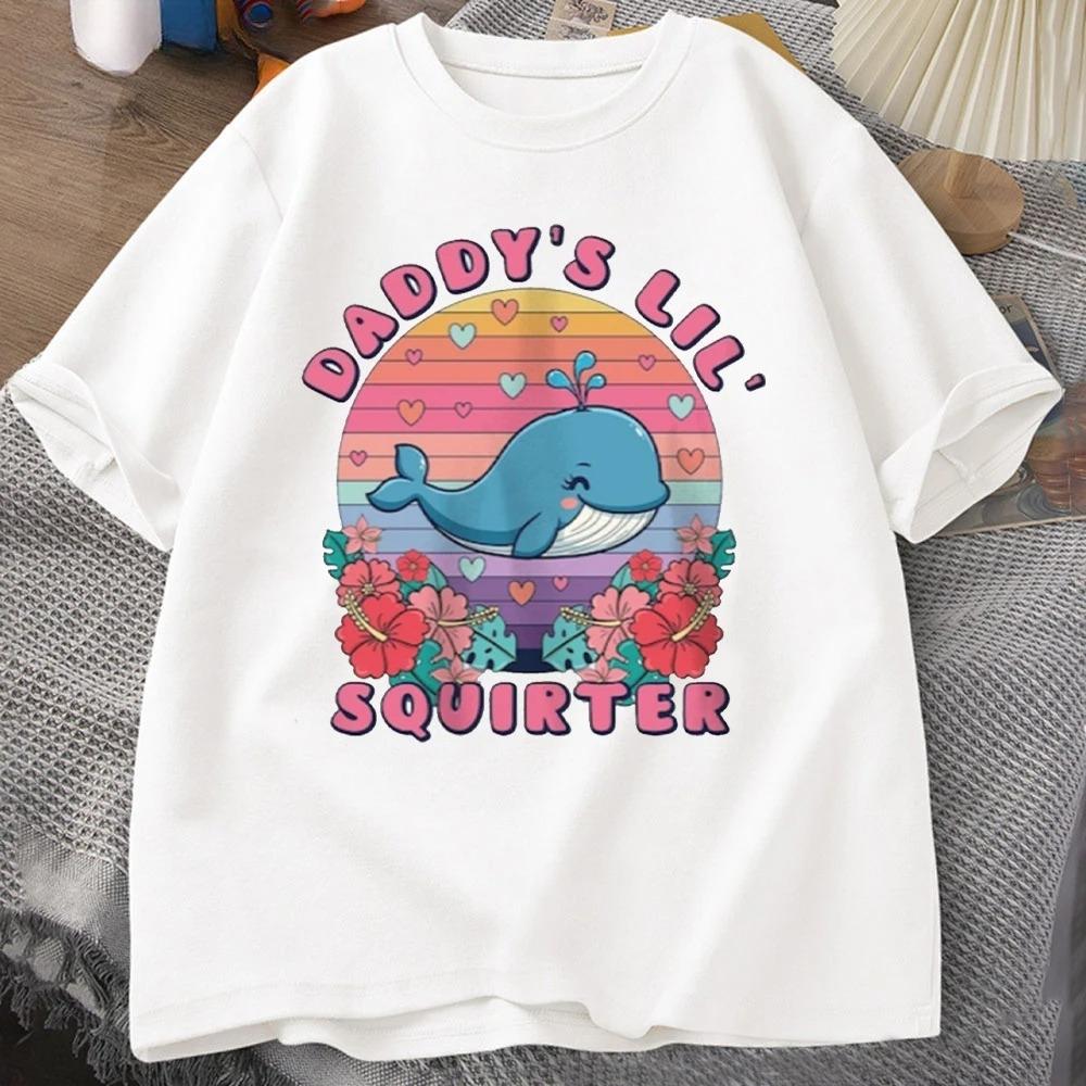 Daddy's Lil Squirter Shirt Inappropriate Tee Exchange Funny Bachelorette Party Gift Meme Shirt women Trip Adult Humor Tee Y2Ktop