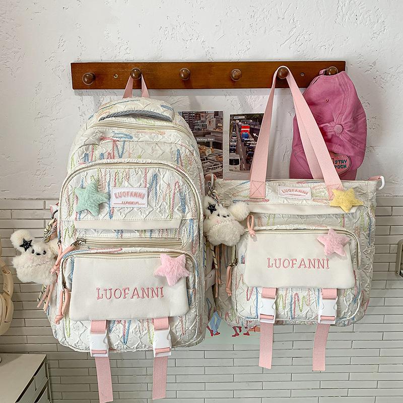 Новый высококачественный рюкзак в колледжском стиле, свежий и милый, для учеников средней школы, легкий, большой вместимости