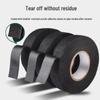 Black High-Viscosity Automotive Velour Tape - Shock-Absorbing, Sound-Insulating, Wear-Resistant, Cloth-Based Wiring Harness Tape.