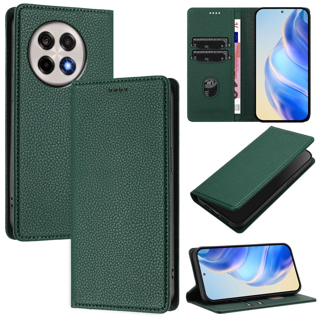 For OnePlus Ace 5 Pro 5G/OnePlus 13R 5G Wallet Case RFID Blocking Litchi Texture Leather Mobile Cover