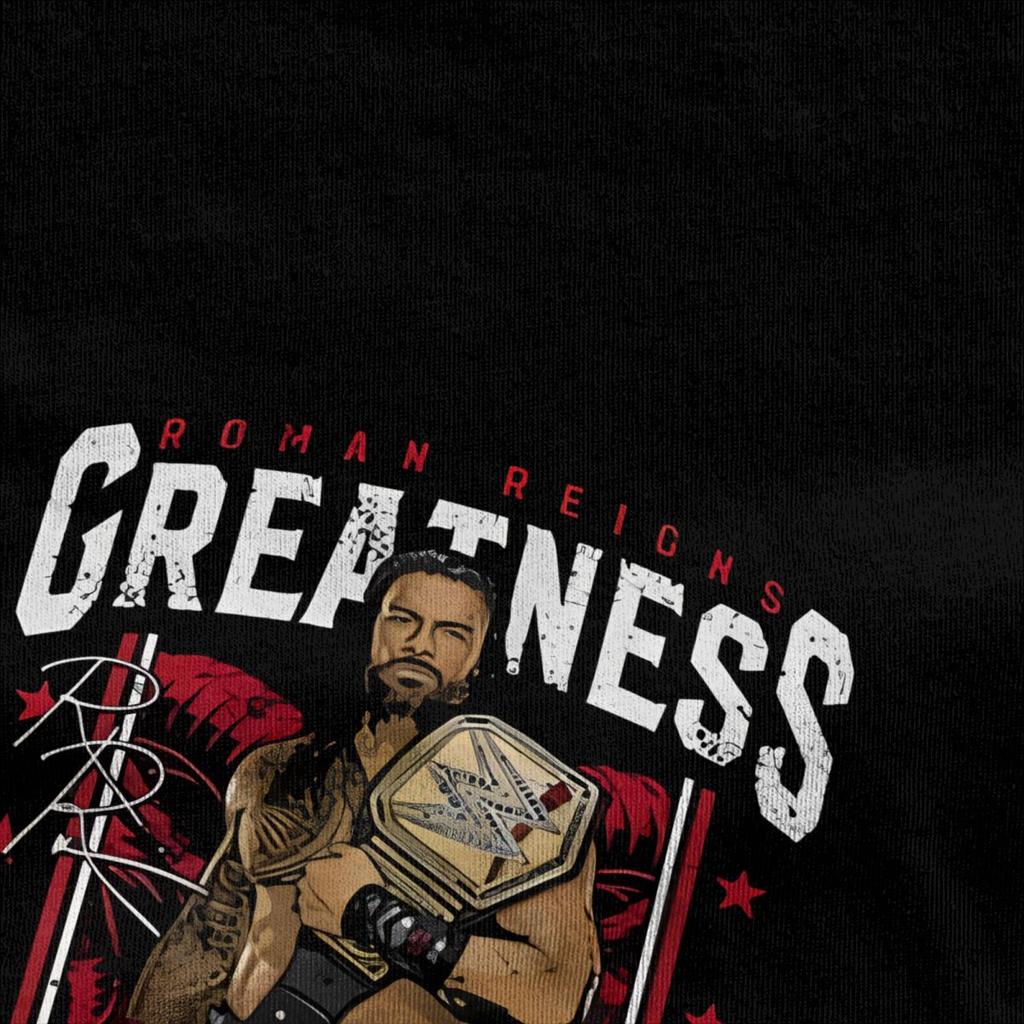 Винтажные футболки Roman Reigns Wrestling Winner для мужчин и женщин из хлопка с принтом
