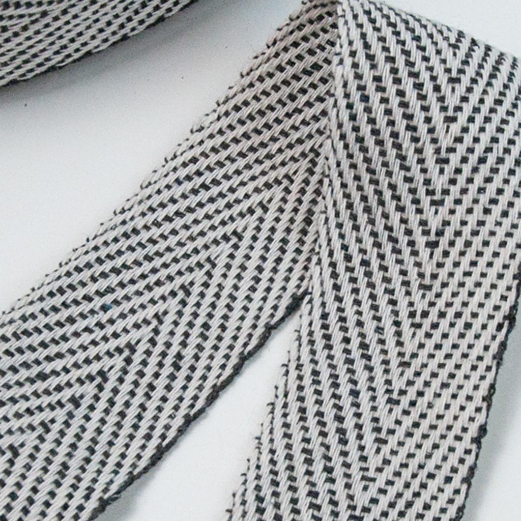 10 ярдов натуральной хлопковой саржевой ленты для ковровой тесьмы для шитья елочкой хлопчатобумажной саржевой ленты для коврового производства