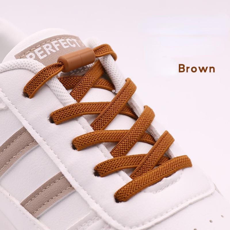 Elastic Laces Sneakers Colorful Options No Tie Shoelace for Sports Round Shoelaces Without Ties Kids Adult Shoes Accessories