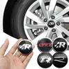 For Volkswagen MK7 4pcs 56mm Car Wheel Centre Cap Decal Hub Sticker For Volkswagen VW Polo Passat GTI Bora Rline Golf R Line Auto Decal Accessories