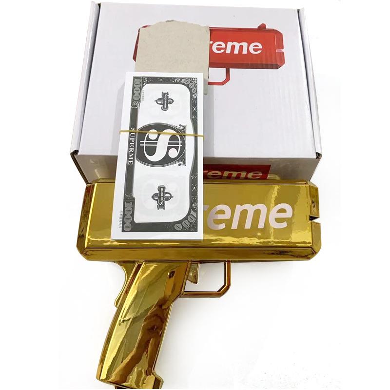 Уникальная игрушка-денежный пистолет для вечеринок и свадеб - стреляет купюрами долларов США