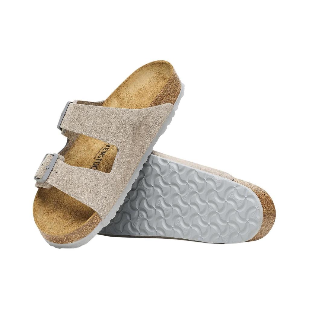 Birkenstock Женские противоскользящие шлепанцы из ЭВА с антибактериальным покрытием, серые, узкие, 1027687