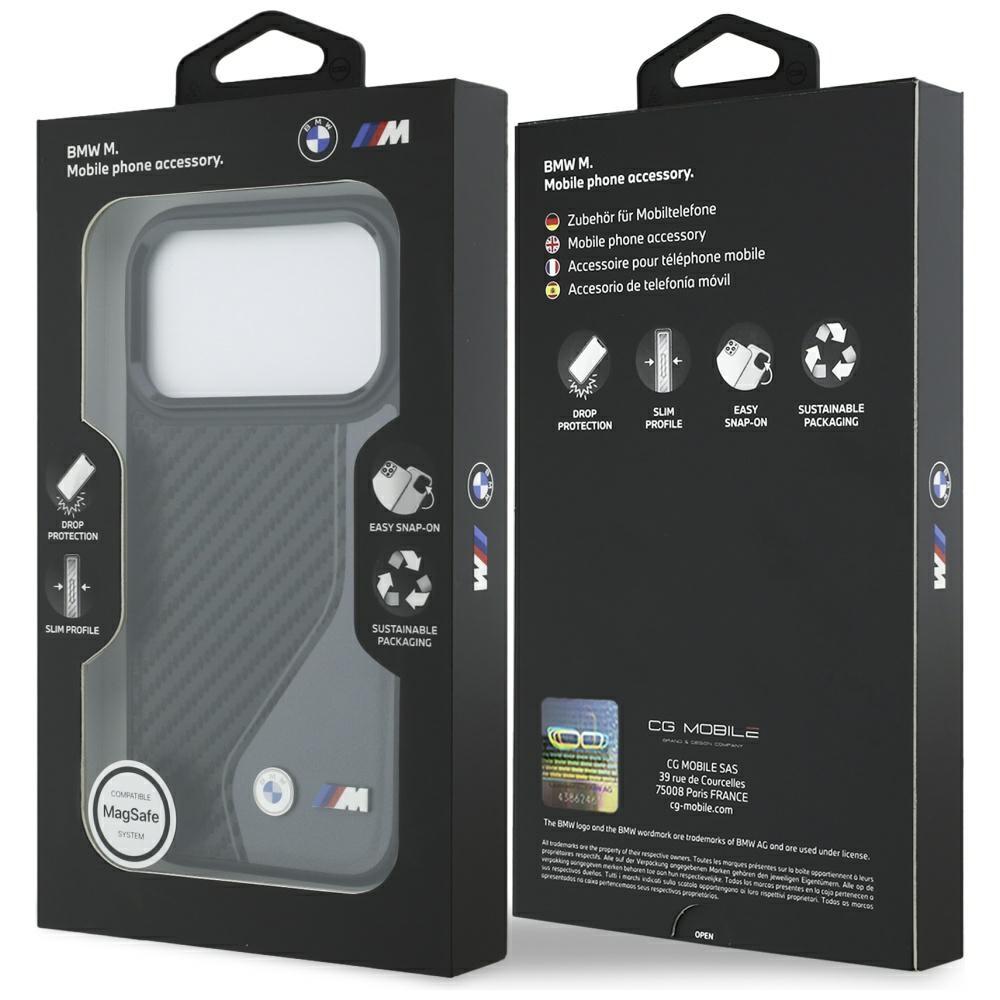 BMW M Carbon Logo MagSafe Case for iPhone 17 Pro Anthracite