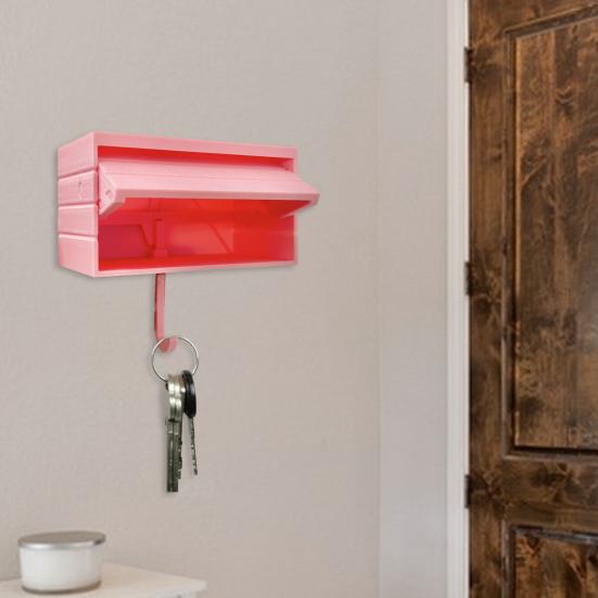 Wall Mount Key Holder Easy Installation Fun 3D Printed Car Garage with Opening Door Entryway Key Rack