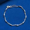 Fashion 925 Sterling Silver 8 Inches Drop Chain Bracelet Women Wedding Charm Jewelry Party Accessories