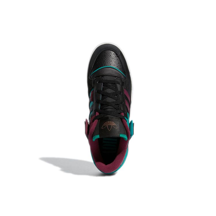 Adidas Кроссовки мужские Forum Exhibit Low Black Victory Crimson Основной черный Победный красный H01912