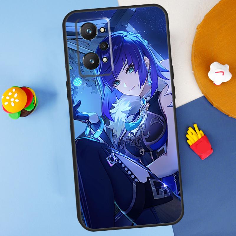 Yelan Genshin Impact Для Realme GT Neo 5 3 2 C55 C35 C33 C31 C30 C25 C21Y C15 C11 Realme 8 9 10 11 Pro Plus Чехол