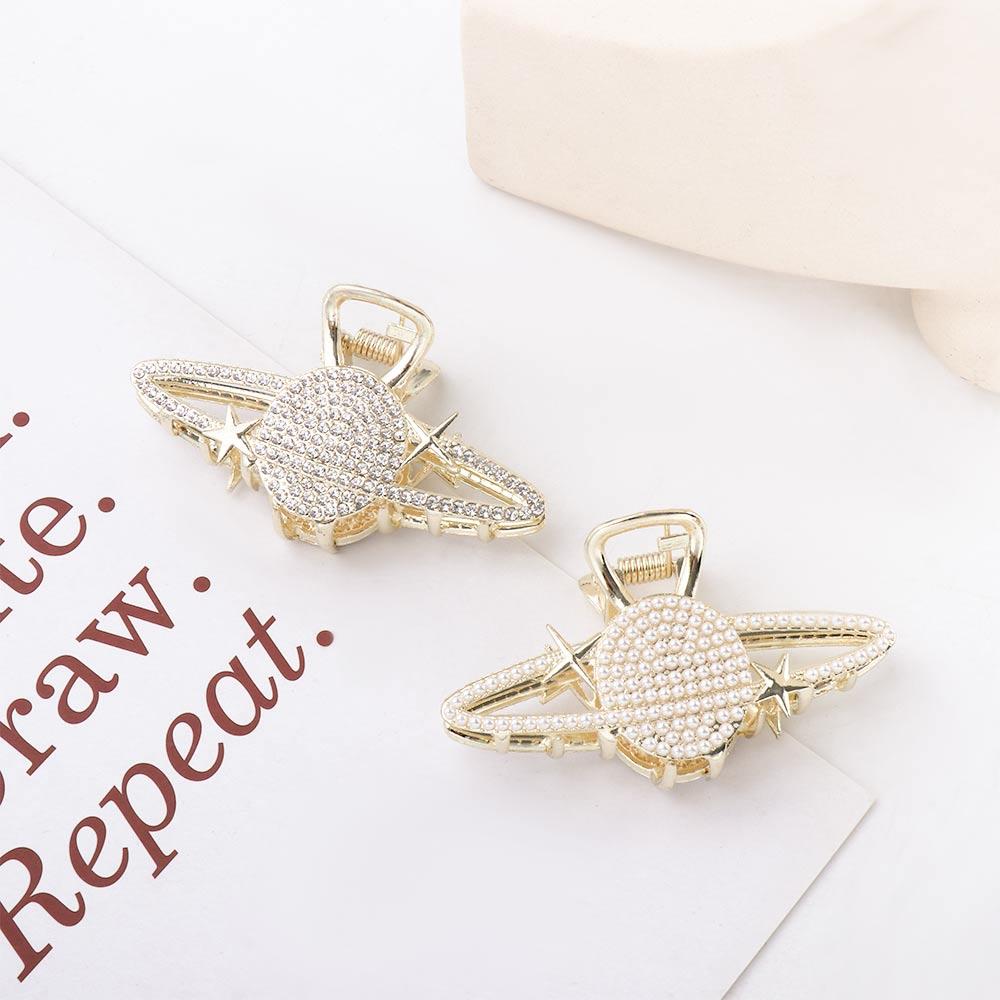 for Thick Hair Ponytail Clip Hair Crab Planet Pearl Claw Clip Korean Style Barrette Women Hair Clip