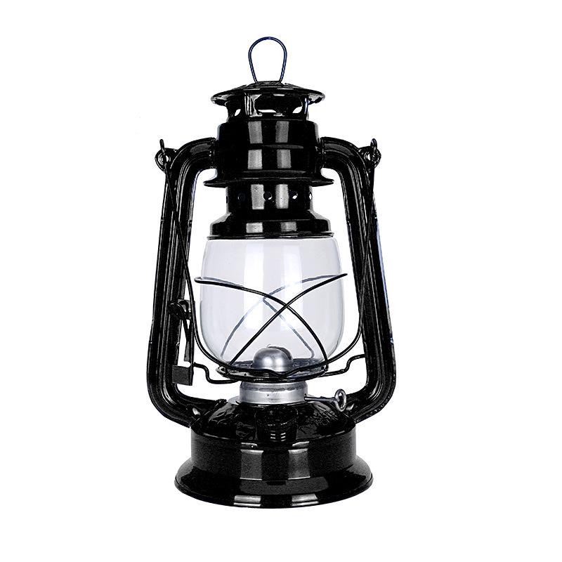 Vintage Iron Hurricane Lantern: Outdoor Kerosene Lamp & Decorative Light for Camping