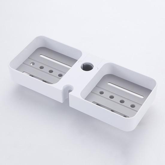 Полка для ванной комнаты, душевая кабина с 8 крючками, прочная, несущая, простая в установке, настенная полка для хранения, держатель для душевой лейки