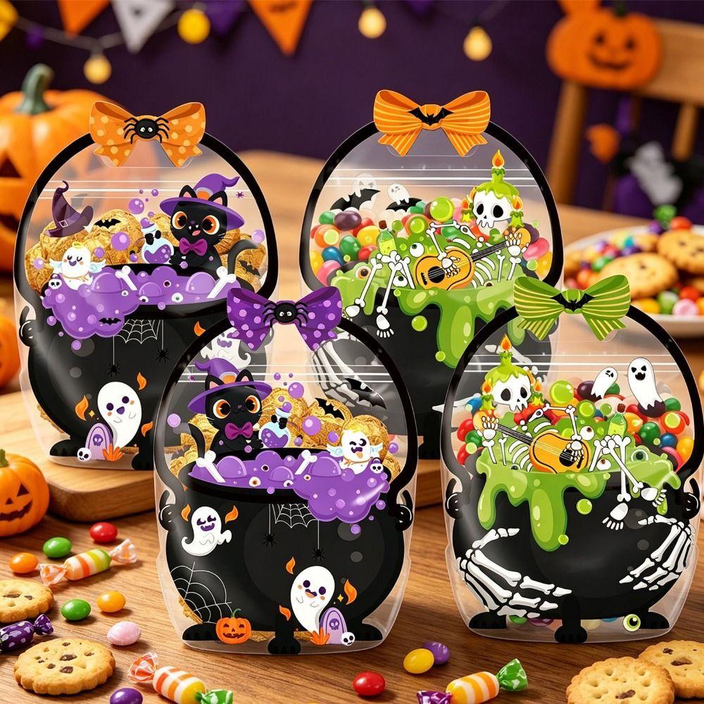 20PCS Skull Pumpkin Gift Wrapping Bags Multicolor Packaging Bags Candy Bags Halloween Party